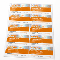 Étiquettes personnalisées pour flacons en verre de 3 ml/5 ml, autocollants imperméables pour soins de la peau, étiquettes adhésives holographiques en feuille d'aluminium pour emballage