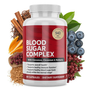 Viên nang phức hợp đường huyết bổ sung chất ổn định glucose hàng ngày để quản lý lượng đường trong máu khỏe mạnh - Product Image 1