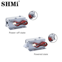 LY03G Serrure Électromagnétique DC 12V/24V à Sécurité Renforcée, Mini Serrure Intelligente pour Armoire et Tiroir, Normalement Ouverte, Électrique, pour Hôtels et Extérieurs