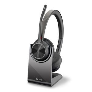 <span class=keywords><strong>Casque</strong></span> <span class=keywords><strong>sans</strong></span> <span class=keywords><strong>fil</strong></span> stéréo Poly Voyager 4320 <span class=keywords><strong>Plantronics</strong></span> UC 5.2 avec barrière acoustique et double microphone à réduction de bruit pour le bureau - Product Image 2