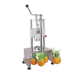 Fábrica de acero inoxidable patente fruta piña cortador corte pelador máquina fácil de operar USO COMERCIAL - Product Image 2