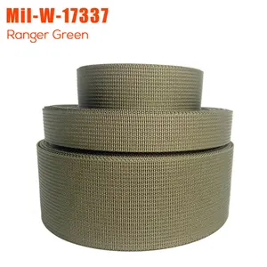 专业Mil-W-17337织带制造商美国米尔规格3/4定制尼龙织带