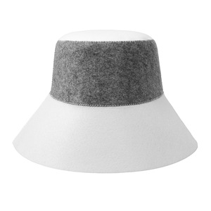 Chapeau <span class=keywords><strong>de</strong></span> <span class=keywords><strong>bain</strong></span> en feutre naturel gris et <span class=keywords><strong>blanc</strong></span> avec logo personnalisé, épaissi, isolant thermiquement, protection des cheveux pour sauna, hammam et salle <span class=keywords><strong>de</strong></span> <span class=keywords><strong>bain</strong></span> - Product Image 6