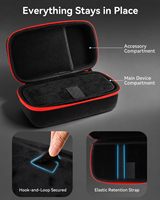 Étui de démarrage rapide EVA avec coque Oxford 1680D et doublure en velours, sac de rangement protecteur pour chargeur de batterie de voiture