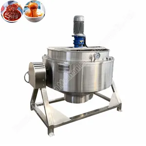 Stainless Steel Wide Kettle Heating Mixer Boiler Industrial Milk Boiler