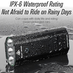 Phare avant pour vélo <span class=keywords><strong>1200</strong></span> <span class=keywords><strong>lumens</strong></span>, lampe de vélo de montagne et de route 5200 mAh grande capacité, éclairage de cyclisme - Product Image 6