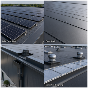 Edificio de Almacenamiento Prefabricado de Acero Ligero, Kit de Metal Galvanizado, Fácil Instalación, Personalizable, Pequeño, Residencial, para Estacionamiento - Product Image 6