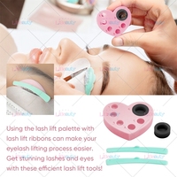 Palette en silicone multifonction pour rehaussement et coloration des cils, palette réutilisable pour coloration des sourcils, palette de mélange de lotion pour rehaussement des cils