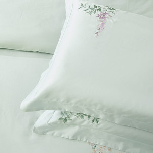 طقم لحاف ألينهوم أورتشارد 100% قطن 350 جرام/متر مربع حشوة بوليستر مع غطاءين للوسائد مطرزين طقم لحاف مطرز من 3 قطع - Product Image 5