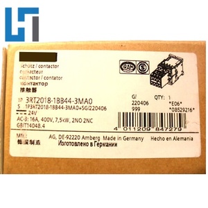 โมดูลคอนแทคเตอร์กำลังไฟฟ้าใหม่แท้ AC-3 3RT2018-1BB44-3MA0 ตัวควบคุมการเขียนโปรแกรม PLC 3RT20181BB443MA0 มีสินค้าในสต็อก - Product Image 1