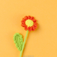 Fleurs de marguerite au crochet faites à la main, petites fleurs artificielles en fil, bouquet de décoration, cadeau pour la fête des mères, vente en gros