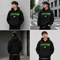 Hoodie Berat dengan Logo Sablon, Bordir DTG Custom, Gaya Streetwear Oversize, Katun 420GSM, Langsung dari Pabrik
