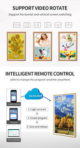 Электронный экран Nft Smart изображения, загружаемый экран, акриловая цифровая фоторамка с Wi-Fi видео для творчества - Product Image 6
