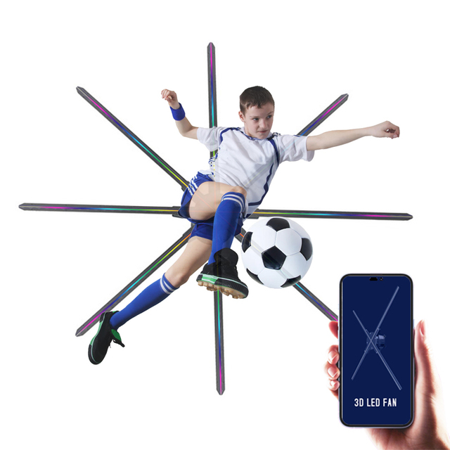 150cm 3D Display Led Advertising Holographic Projector Wifi Hologram Fan