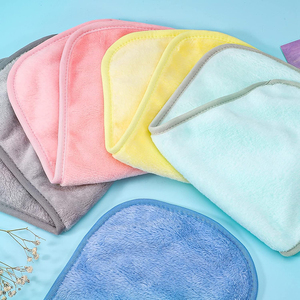 Serviette de visage en <span class=keywords><strong>tissu</strong></span> microfibre pour femme Démaquillant en microfibre en molleton de corail réutilisable pour une utilisation au spa - Product Image 5