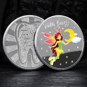 Regalo de Navidad, moneda de Hada de los dientes, intercambio de dientes creativo para niños, moneda de oro conmemorativa, insignia de Metal - Product Image 3