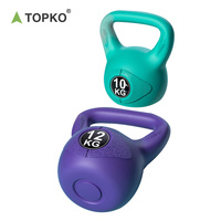 Kettlebell souple rempli de sable TOPKO en PVC, 4-24 kg, antidérapant, sûr, pour la maison, la salle de sport, les débutants, entraînement de force