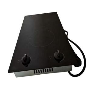 US 110V Induction Cooktop Built-in Double Electrical Hob 2 burner Induction Cooker <b>Knob</b> Screw - Product Image 1