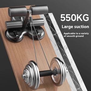 Rouleau abdominal pour assistant assis en acier inoxydable <span class=keywords><strong>de</strong></span> fitness à domicile avec trois ventouses et équipement <span class=keywords><strong>de</strong></span> perte <span class=keywords><strong>de</strong></span> poids à corde <span class=keywords><strong>de</strong></span> traction - Product Image 3