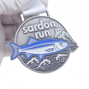 Medalla Conmemorativa Personalizada de Níquel Antiguo para Eventos de Carrera Costera, Diseño de <span class=keywords><strong>Escudo</strong></span> <span class=keywords><strong>Australiano</strong></span>, Medalla 3D con Cinta - Product Image 6