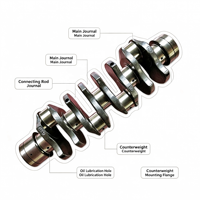Vilebrequin forgé 8970331712 8971129813 pour moteur Isuzu 4HF1, pièces de rechange pour camionnette légère Isuzu ELF NPR NQR