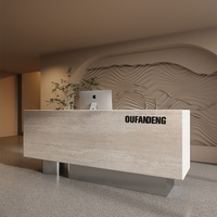 Comptoir de réception commercial en MDF, design minimaliste moderne, avec rangement, pour salon de beauté, hôtel, bureau, bar, caisse, studio de danse, mariage