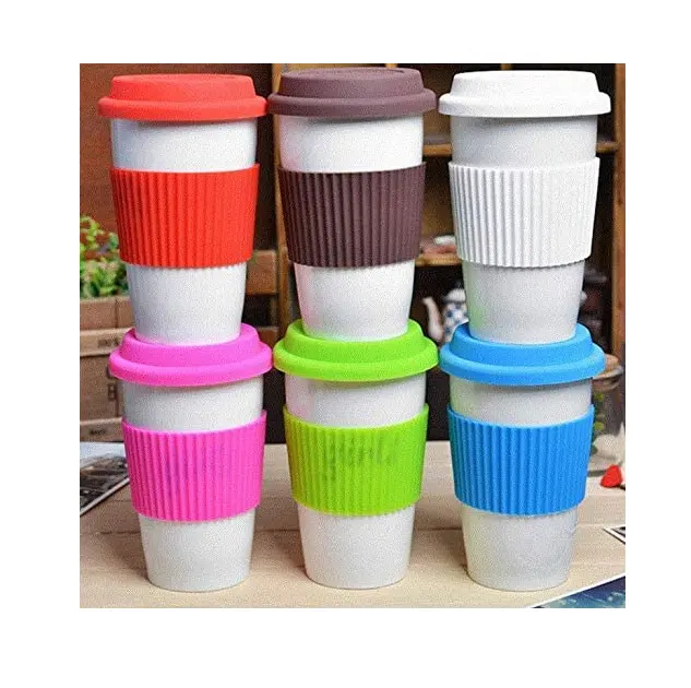 YDS Heat-resistant Silicone Coffee Cup Sleeve for Coffee Mug