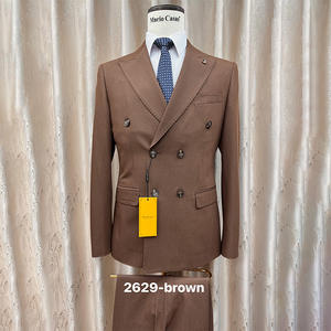 ชุดสูทกระดุมแถวเดียว2ชิ้นของผู้ชายชุดแจ็กเก็ตกางเกงทางการสำหรับงานแต่งงานเจ้าบ่าวหรูหรา - Product Image 5