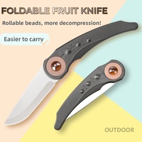 Couteau d'office de précision de 2.75 pouces en acier inoxydable à haute teneur en carbone couteau à fruits de poche pliant couteau de cuisine portable extérieur