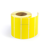 Couleur personnalisée 80mm x 24mm autocollant thermique direct 2 rangées d'étiquettes en papier adhésif de codes à barres imprimées étiquettes d'emballage d'imprimante thermique