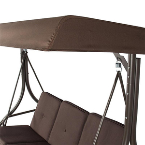En plein air <span class=keywords><strong>3</strong></span> Sièges Balançoire Chaise Suspendue Avec Auvent - Product Image 6
