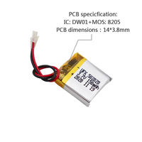 Baterai Lithium-ion Polymer LiFePO4 High Performance HZ 502020 Silver Soft Pack 3.7V 150mAh dengan Proteksi Pengosongan 500 Siklus