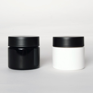 Airtight Child Resistant 2oz 3oz 4oz CR UV Violet Black White Opal <b>Glass</b> <b>Jars</b> For Flower Fresh Storage - Product Image 3