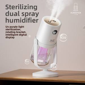 Stérilisateur d'air et humidificateur USB silencieux pour la maison, le <span class=keywords><strong>bureau</strong></span>, le <span class=keywords><strong>bureau</strong></span> à domicile - Atomiseur portable à double pulvérisation avec fonction de minuterie - Product Image 1