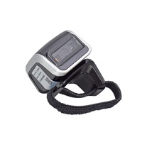 Lecteur de codes-barres portable 2D USB et pour anneau, mini sans fil, portable à porter sur le doigt, en stock