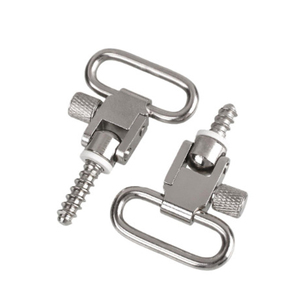 สกรูสแตนเลสขนาด 1 นิ้ว แบบถอดเร็ว QD Sling Swivel Mount อุปกรณ์ยุทธวิธีสำหรับการล่าสัตว์และการยิงปืน สีเงิน - Product Image 1