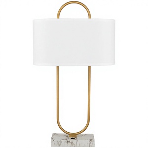 Lampe de table avec base en marbre pour la décoration de la maison, chambre à coucher, hall d'hôtel, chambre d'hôtel - Product Image 1