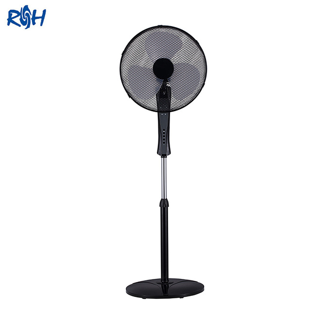 Cheap China Oem Factory Price Home Office Electric 3 Blade Press Panel 16Inch Floor Standing Pedestal Fan with Remote Control