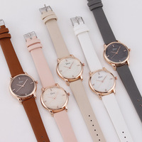 Montre pour femme à quartz avec bracelet en cuir, incrustée de diamants, style nordique, très tendance, pour collégiennes, personnalisation usine