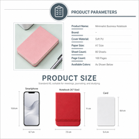 Carnet de poche personnalisé A7, journal en cuir PU personnalisé, mini-agenda quotidien, petit bloc-notes, cadeau d'entreprise, ensemble de papeterie de bureau