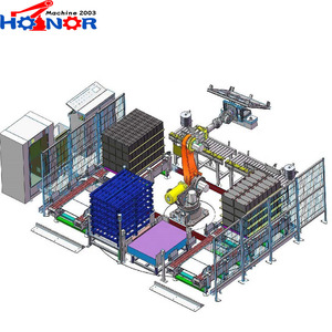 Tự động Kuka <span class=keywords><strong>Robot</strong></span> công nghiệp phân bón túi hộp palletizer băng tải <span class=keywords><strong>Robot</strong></span> <span class=keywords><strong>palletizing</strong></span> cánh tay Gripper Dây chuyền đóng gói - Product Image 6
