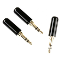 Connecteur audio jack mini stéréo mâle plaqué or 3,5 mm pour soudure casque
