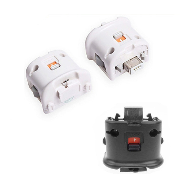 For for Wii & Wii U Remote Controller Motion Plus Adapter Sensor White ABS Material 4.5x4x3cm Retail Packaging