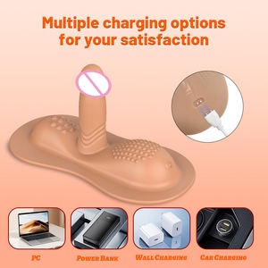 Frauen-Sexspielzeug Sitz- und Reitvibratoren <span class=keywords><strong>Dildo</strong></span> mit 10 Vibrationsmodi, Fernbedienung Vibrator Klitoris Anal G-Punkt Doppelstimulator - Product Image 4