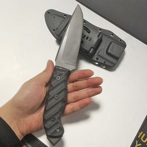 Coltello a lama fissa ZR14 Strong Full Tang, prontamente disponibile per situazioni tattiche e combattimento, con fodero Kydex e sistema di trasporto a cintura. - Product Image 1
