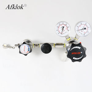 Régulateur de pression d'air d'azote CO2 CO méthane avec valve à diaphragme Argon pour utilisation en laboratoire 300 psi Entrée 160 psi Sortie de pression - Product Image 1