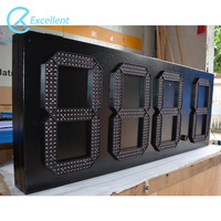 Estación de gasolina a prueba de agua Digital de 7 segmentos, tablero de visualización de mensajes de precio, pantalla de señalización de número Digital, pantalla de señal de precio Led