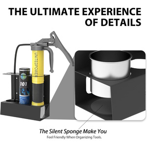 Kim Loại Mỡ Súng Lưu Trữ Chủ Với Có Thể Tháo Rời Nhỏ Giọt Ly Nhà Để Xe Công Cụ Lưu Trữ Giá - Product Image 4