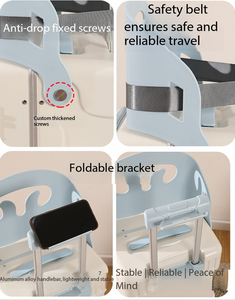 <span class=keywords><strong>Valise</strong></span> multifonctionnelle pour enfants avec siège, <span class=keywords><strong>valise</strong></span> de voyage portable pour les voyages en famille à l'aéroport - Product Image 4