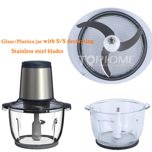Bình Thủy Tinh 1,5L Máy Băm Thực Phẩm <span class=keywords><strong>Mini</strong></span> Chạy Điện 2 Tốc Độ Máy Chế Biến Thực Phẩm Nhỏ - Product Image 3
